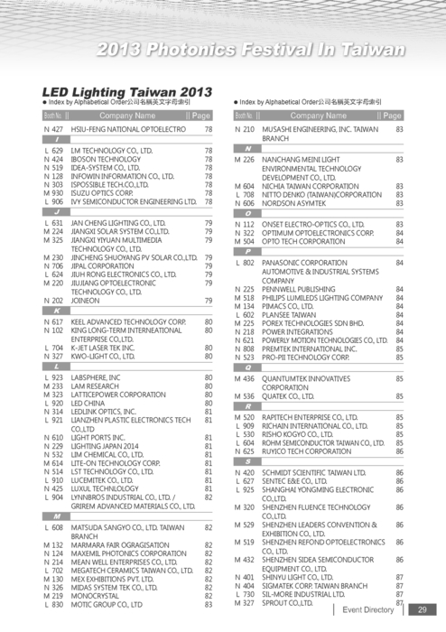 http://www.gogofinder.com.tw/books/pida/3/ 台北國際光電週2012 