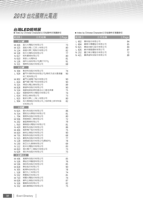 http://www.gogofinder.com.tw/books/pida/3/ 台北國際光電週2012 