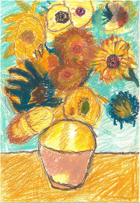 許芝綺 - 臨摹名畫-向日葵