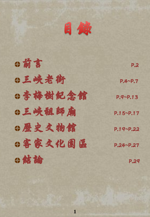 目錄