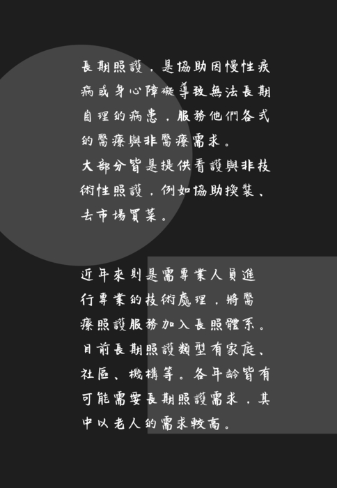 走入長期照顧的世界地圖 3
