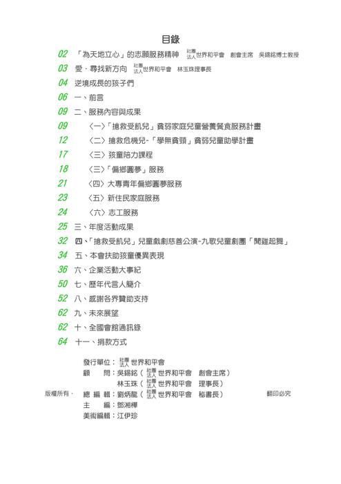 世界和平會106年服務報告_頁面_0003 世界和平會106年服務報告_頁面_0003